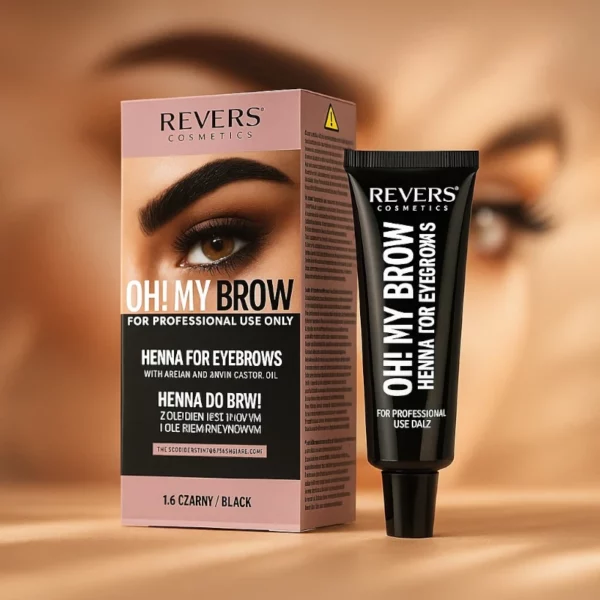 Lot de 5 Henné Professionnel pour Sourcils – Coloration Noir