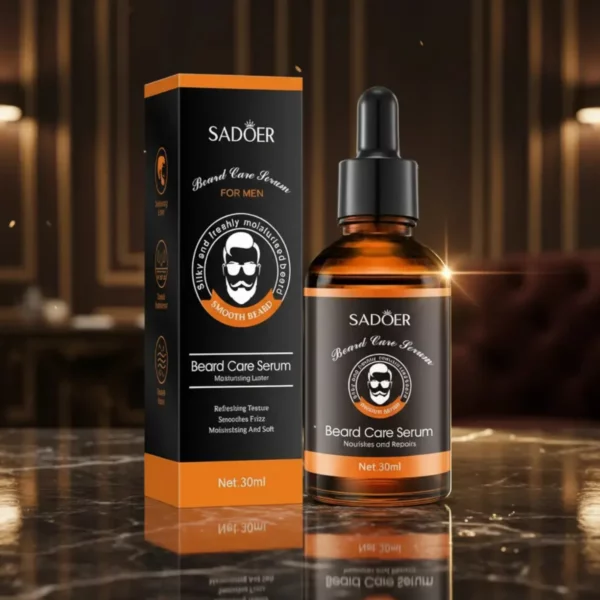 La Barbe Parfaite ! 👑 Sérum Soin Barbe Hydratant 30ml – SADOER ✨