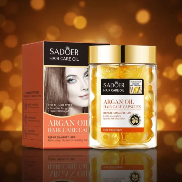L'Or du Maroc ! 💎 Huile Essentielle d'Argan pour Cheveux 30 Capsules – SADOER ✨