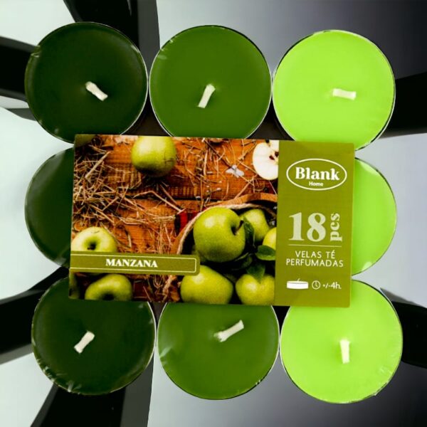 Lot de 6 paquets de 18 bougies - Pomme