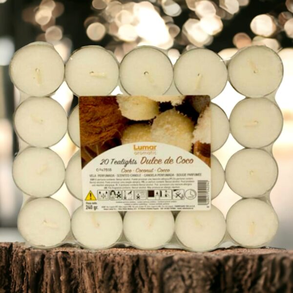 Lot de 12 paquets de 20 bougies - Coco