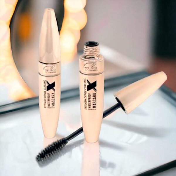 Présentoir de 24 : Mascara noir Waterproof DENSE CURLING "X"