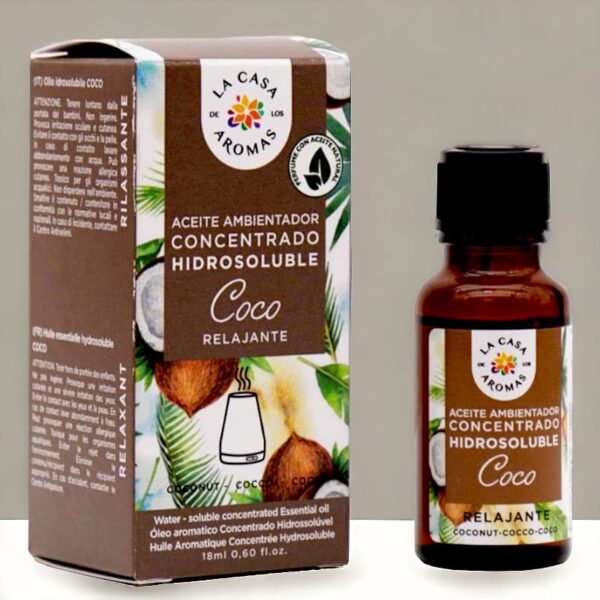 Lot de 12 : Huile essentielle concentrée pour diffuseur 18ml - Coco Relaxante