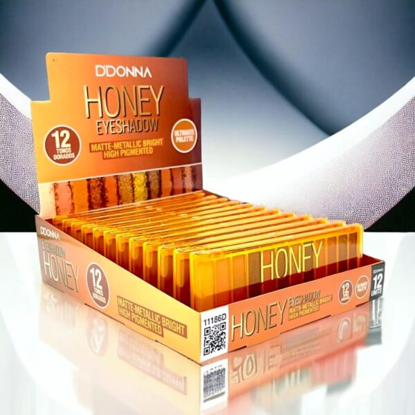 Pack de 12 : Palette fard a paupières HONEY - D'Donna