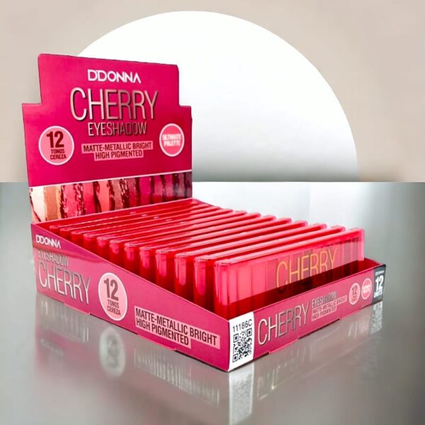 Pack de 12 : Palette fard a paupières CHERRY - D'Donna