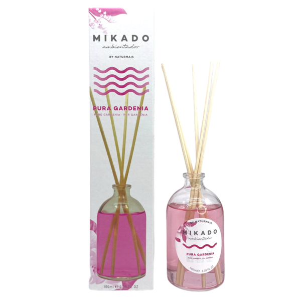 Carton de 12 : Parfum d'ambiance Mikado PURE GARDÉNIA - Naturmais