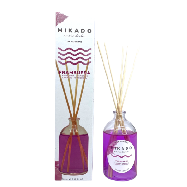 Carton de 12 : Parfum d'ambiance Mikado FRAMBOISE - Naturmais
