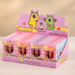 Présentoir de 24 : Set 3 Gloss pour lèvres MONSTER – Kevin & Coco