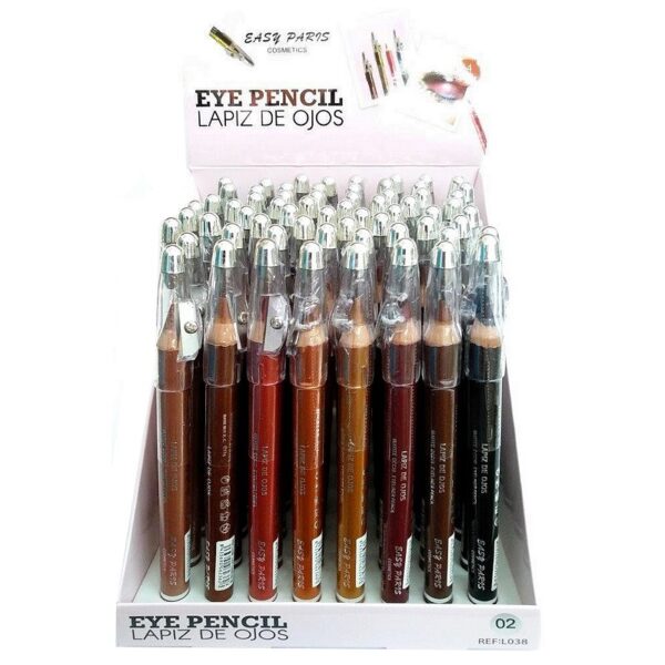 Présentoir de 64 Crayons pour les yeux 8 Teintes
