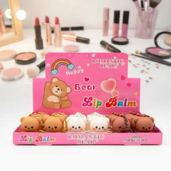 Présentoir de 24 :🐻 Baume à Lèvres Oursons