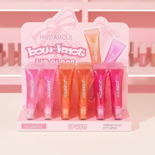 Présentoir de 24 :🎀 Gloss Scintillant "Nœud Papillon"