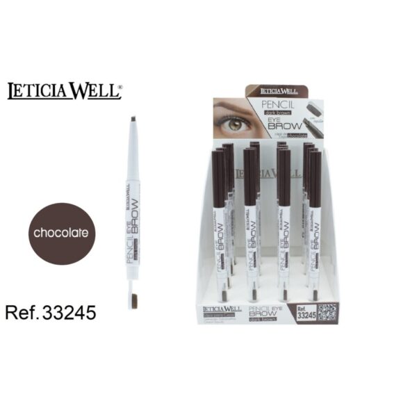 Lot de 16 Crayons à sourcils Chocolat - Leticia Well