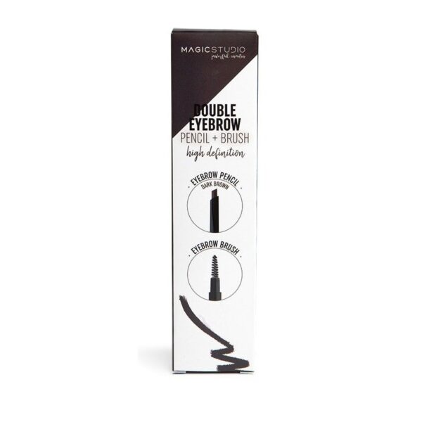 Lot de 24 Crayons sourcils marrons avec brosse - Magic Studio