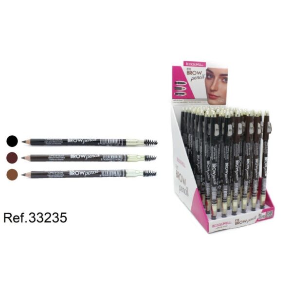 Lot de 48 Crayons à sourcils avec brosse - Leticia Well