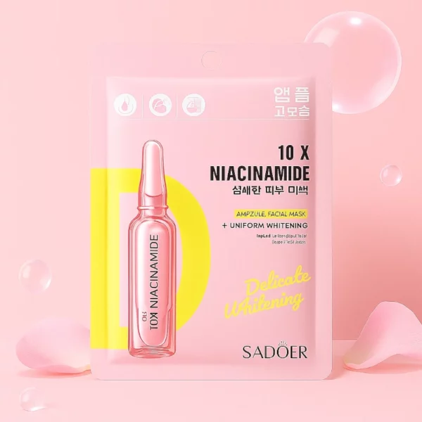 Lot de 6 : Masques Visage Niacinamide en Ampoule – SADOER