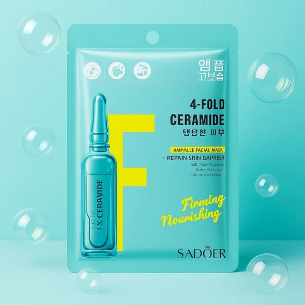 Lot de 6 : Masques Visage Quadruple Céramide en Ampoule – SADOER