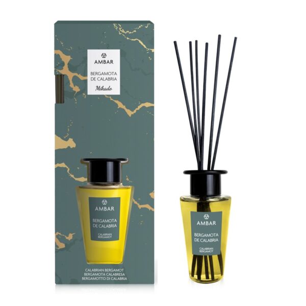 Pack de 8 : Mikado premium décoratif parfum Bergamote