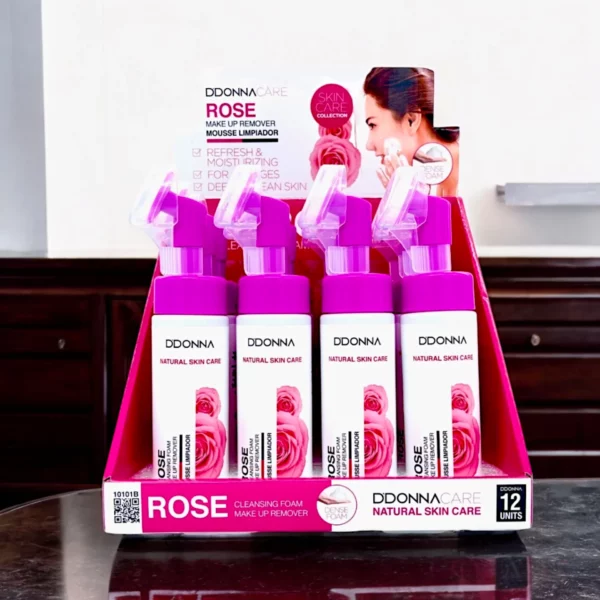 Présentoir de 12 : Mousses nettoyantes avec brosse pour le visage - D'Donna