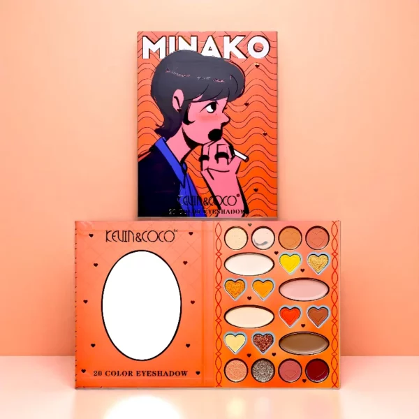 Lot de 4 : PALETTE D'OMBRES À PAUPIÈRES - MINAKO ORANGE  – Kevin & Coco