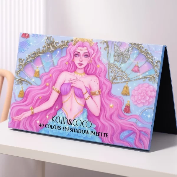 Lot de 4 : PALETTE D’OMBRES À PAUPIÈRES 40 COULEURS – SIRENA FANTASY – KEVIN & COCO