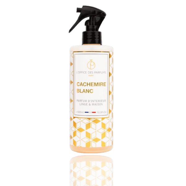 Lot de 3 : Spray haut de gamme fabrication Française - Cachemire Blanc 500ml