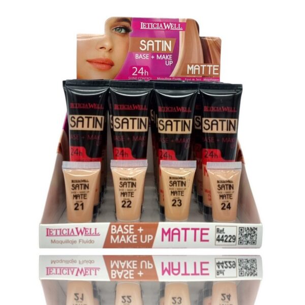 Présentoir de 16 : Fond de teint et Base matte
