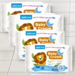 Lot de 12 : Paquet de 24 lingettes BABY CREAM ALOE VERA