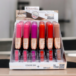 Présentoir de 24 : Lip Gloss Duo -  Couleur Mat + Gloss Glow 24H
