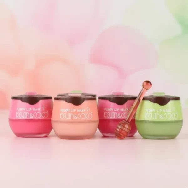 Présentoir de 12 :🍓 Le Soin Gourmand du Moment : Masques à Lèvres "Sweet Lip Mask" - Kevin & Coco 🍑