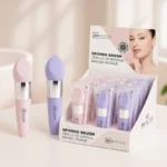 Lot de 24 : Éponge de Maquillage Biseautée avec manche Pastel - IDC INSTITUTE