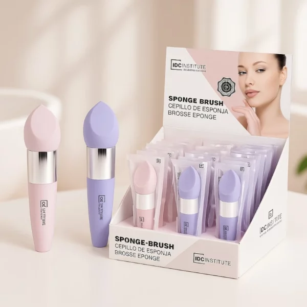 Lot de 24 : Éponge de Maquillage Biseautée avec manche Pastel - IDC INSTITUTE