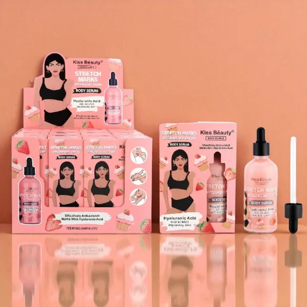 A Partir de 1,73€ Prix Dégressif : Sérum Corporel à L'Acide Hyaluronique Fraise – Kiss Beauty