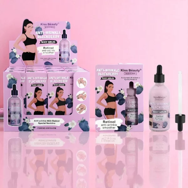 A Partir de 1,73€ Prix Dégressif : Sérum Corporel Anti-Rides à La Mûre – Kiss Beauty