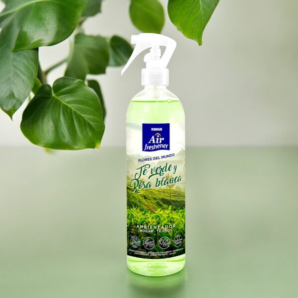 Carton de 12 : Spray Parfumé Thé Vert & Rose Blanche - Grand Format 400ml
