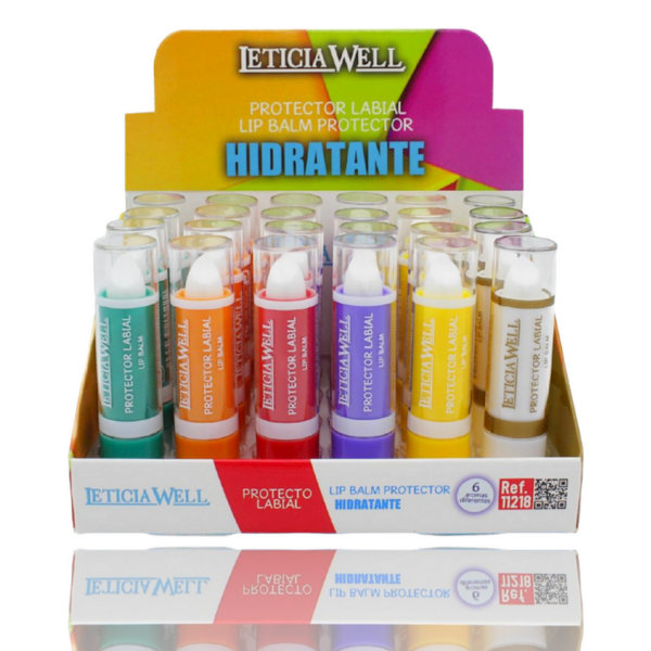 Présentoir de 24 : Baume à Lèvres fruité 6 parfums