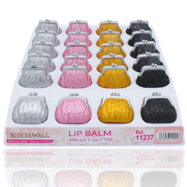 Présentoir de 24 : Baume à Lèvres brillant et pailleté