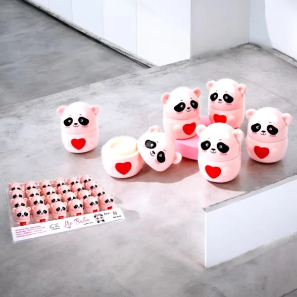 Présentoir de 24 Baumes à lèvres Panda - Easy Paris