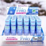Présentoir de 24 : Baumes à Lèvres Effet Froid à la Menthe - Rafraîchissement et Hydratation