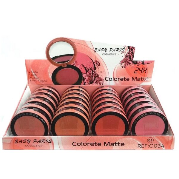 Présentoir de 24 Blush Matte 4 couleurs - Easy Paris