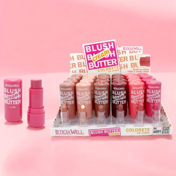 Présentoir de 24 : Blush Cream Butter - Léticia Well