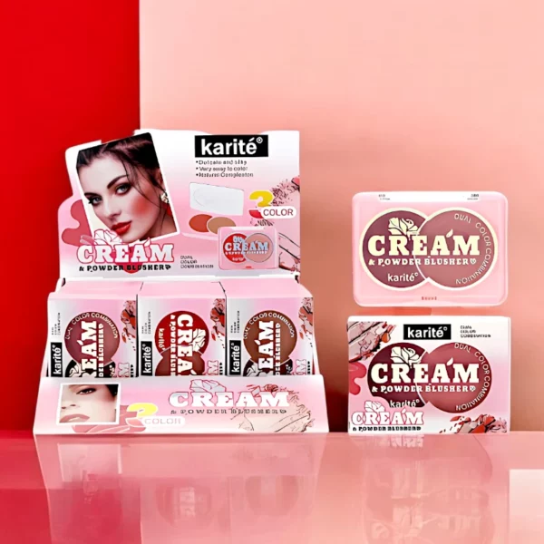 Lot de 12 : Blush Crème & Poudre – Duo de Teintes - Karité
