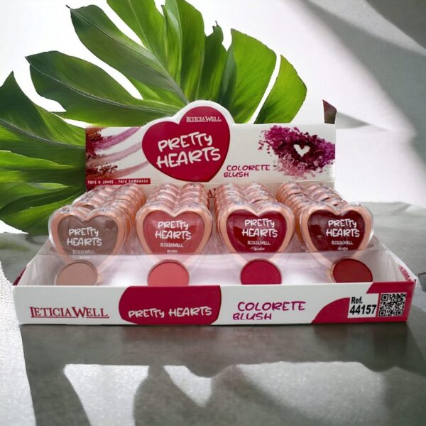 Présentoir de 24 : Blush Pretty Hearts