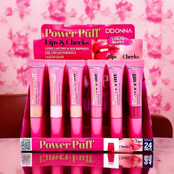 Présentoir de 24 : Blush Liquide "Power Puff" - D'Donna
