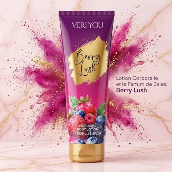 Lotion Corporelle Parfumée "Berry Lush" – Douceur et Hydratation - Veri You