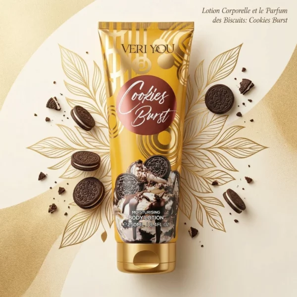 Lotion Corporelle Parfumée "Cookies Burst" – Douceur et Hydratation - Veri You