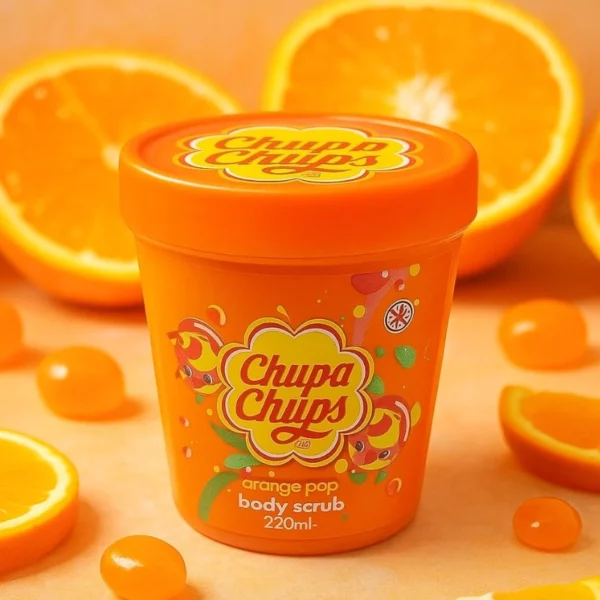 Lot de 6 : Gommages Corps Chupa Chups Orange Pop 220ml