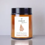 Carton de 8 : Bougie Ambre et Cèdre 125gr – Ambar