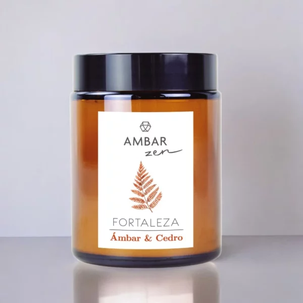 Carton de 8 : Bougie Ambre et Cèdre 125gr – Ambar