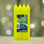 Pack de 12 X 4  - Bougie Couleur Jaune Collection SUMMER CANDLES NEON