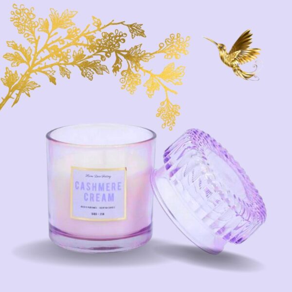 Lot de 4 Bougies top verre ciselé 4 parfums
